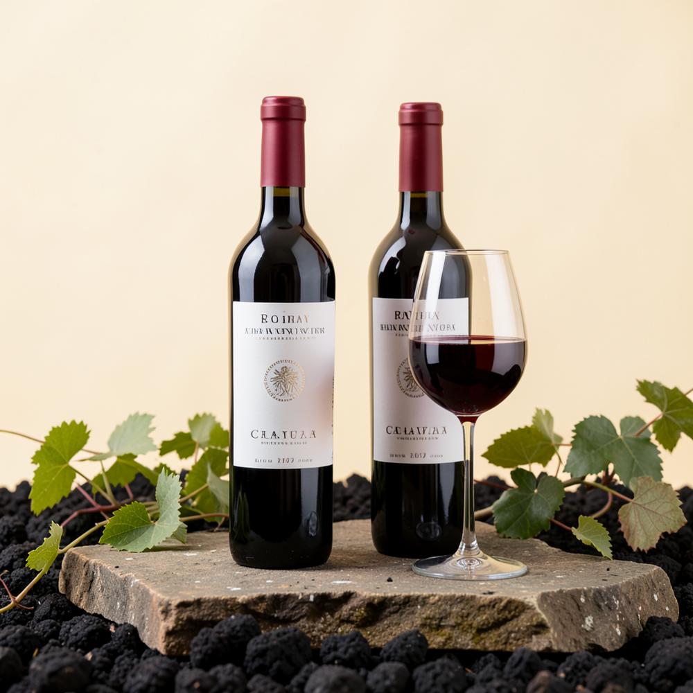 Vigne e bottiglie dell'Etna